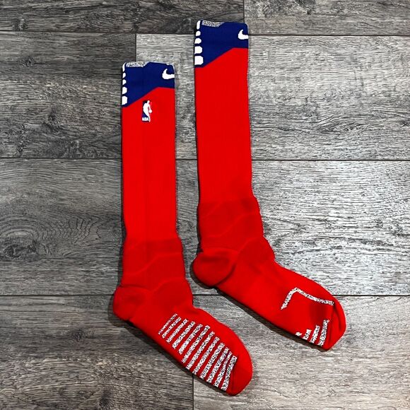Nike NBA Red White Blue Socks PSX913-657 Men's Size 2XL - Picture 1 of 7